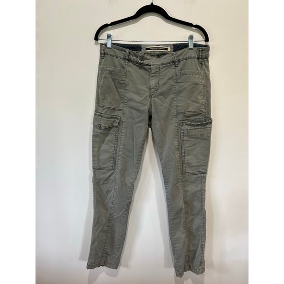 Anthropologie Daughters of the Liberation green pants size 30 ankle skinny - Picture 1 of 11